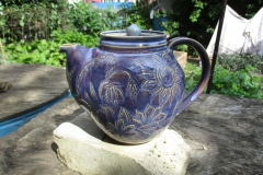 Floral Carved Teapot