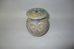 Rutile Carved Funerary Remembrance Urn